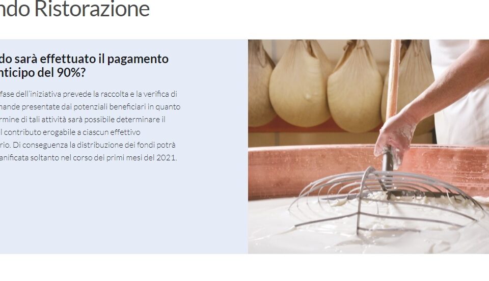 La prima fase dell’iniziativa prevede la raccolta e la verifica di tutte domande presentate dai potenziali beneficiari in quanto solo al termine di tali attività sarà possibile determinare il valore del contributo erogabile a ciascun effettivo beneficiario. Di conseguenza la distribuzione dei fondi potrà essere pianificata soltanto nel corso dei primi mesi del 2021.