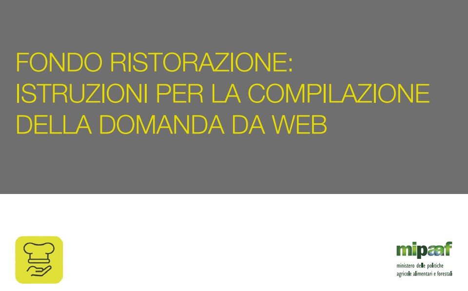 portale ristorazione guida domanda online - trsconsulting