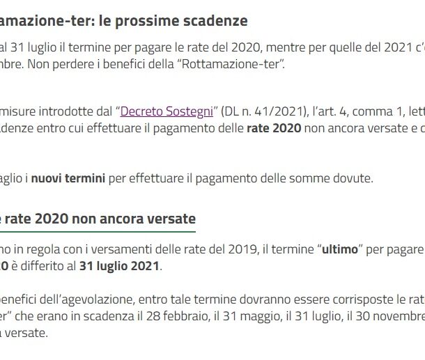 proroga rottamazione ter 2021 decreto sostegno - trsconsulting