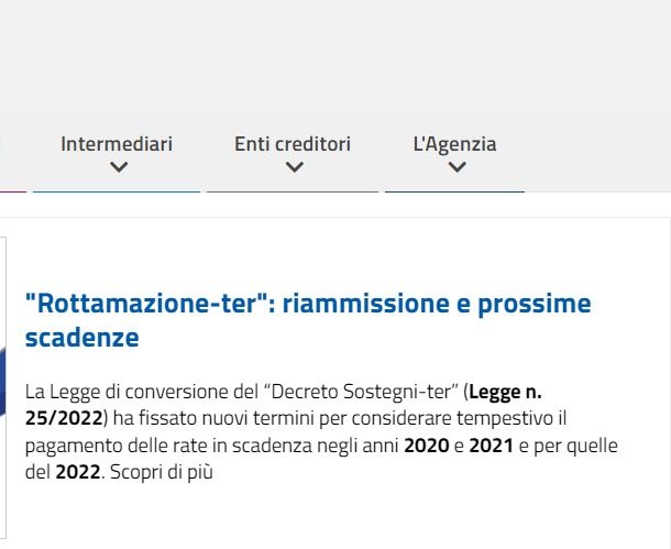 riammissione rottamazione ter