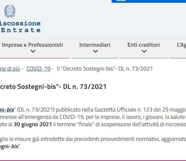 sostegni bis faq agenzia riscossione - trsconsulting